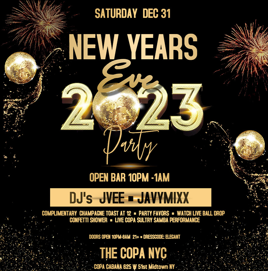 Multicultural New Year’s Eve Party. Latin , Hip Hop, Top 40 &  more