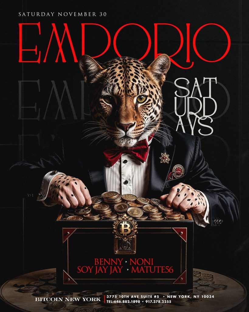 Emporio Saturdays @ Bitcoin New York